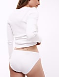 5pk Pure Cotton High Leg Knickers
