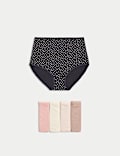 5pk Pure Cotton Print Full Brief 