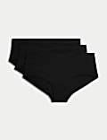Lot de 3&nbsp;culottes de maternité taille basse en coton et modal