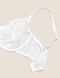 Lace Trim Underwired Balcony Bra A-E