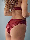 Tanga Belle taille haute en dentelle