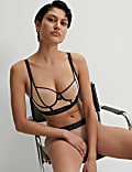 Tivoli Mesh Wired Longline Balcony Bra (A-E)