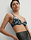 Tivoli Mesh Printed Wired Plunge Bra (A-E)