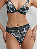 Tivoli Mesh Printed High Leg Knickers