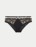 Hoch geschnittene Brazilian-Unterhosen Bordeaux