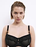 Soutien-gorge minimiseur à armatures et broderie Leon, bonnets C à G
