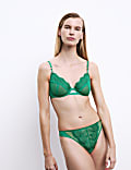 Leon Embroidery Thong