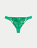 Leon Embroidery Thong