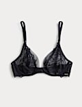 Monaco Embroidery Wired Plunge Bra (A-E)