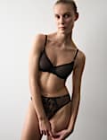 Savannah Lace Wired Demi Cup Bra (A-E)