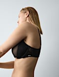 Savannah Lace Non Pad Wired Demi Bra F+