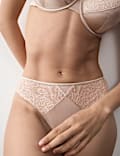 Silk & Lace High Leg Knickers
