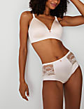 Short ContourWear taille haute sans coutures apparentes à bordures en dentelle