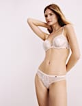 Silk & Lace Wired Balcony Bra