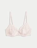 Silk & Lace Wired Balcony Bra
