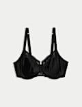 Silk & Lace Wired Balcony Bra (F-H)