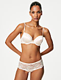 Braguitas tipo culotte con encaje con seda