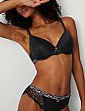 Lace Wired Padded Full Cup Bra A-E
