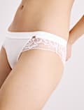 Lounge Rib & Lace Brazilian Knickers