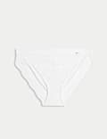 Lounge Rib & Lace High Leg Knickers