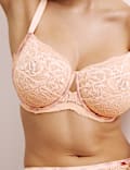 Cherry Blossom Silk Wired Minimiser Bra (C-G)