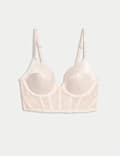 ContourWear Lace Wired Longline Plunge Bra (A-E)