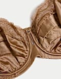 Silk & Lace Wired Balcony Bra F-H