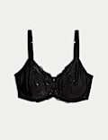 Silk & Lace Wired Minimiser Bra