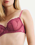 Lisianthus Embroidery Wired Balcony Bra A-E