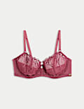 Lisianthus Embroidery Wired Balcony Bra A-E