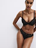 Forget Me Not Lace Wired Plunge Bra (A-E)