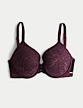 Soutien-gorge plongeant en dentelle à armatures, bonnets F à H