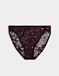 Taillen-Slips mit Spitze und hoch ausgeschnittenem Bein