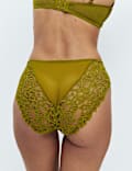 Sabine Floral Lace High Leg Knickers