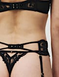 Alessia Embroidery Waspie Suspender