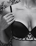 Isabella Embroidered Wired Push Up Balconette Bra A-E