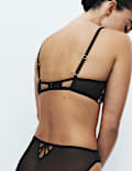 Isabella Embroidered Wired Push Up Balconette Bra A-E