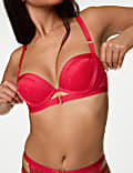 Lucia Lace Wired Push-Up Balcony Bra (A-E)