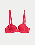 Lucia Lace Wired Push-Up Balcony Bra (A-E)