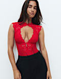 Vera Lace & Mesh Cap Sleeve Body