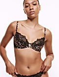 Gala Embroidery Wired Quarter Cup Balcony Bra (A-E)