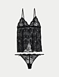 Gala Lace Babydoll Set