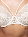 Lindy Lace Wired Plunge Bra (F-H)