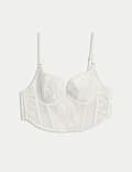 Soutien-gorge à balconnet Sweetheart à armatures et dentelle Lindy, bonnets A à E