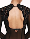 Mesh & Lace Long Sleeve Body