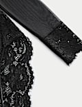 Mesh & Lace Long Sleeve Body