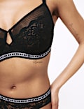 Soutien-gorge minimiseur à armatures, orné de dentelle Cleo