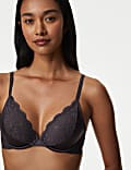 Ines Satin Wired Plunge Bra A-E