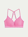 Soutien-gorge Ebba plongeant sans armatures à motif côtelé, bonnets A&nbsp;à&nbsp;F