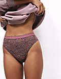 2pk Cleo High Waisted High Leg Knickers